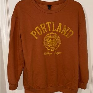 Art Class Orange Portland Crew Neck‎ Sweater